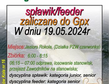 Towarzyskie zawody Spławik / Feeder